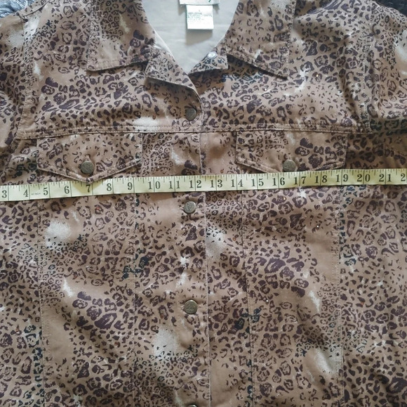 The Quacker Factory Leopard print jacket Large - Picture 4 of 8